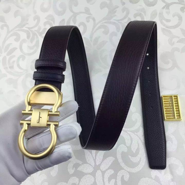 Ferragamo original edition adjustable calfskin leather gancini belt OE023